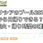 ラグナシアのプール2026は名古屋から日帰りできる？昼夜・花火・帰り時間の確認