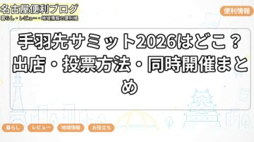 手羽先サミット2026はどこ？出店・投票方法・同時開催まとめ